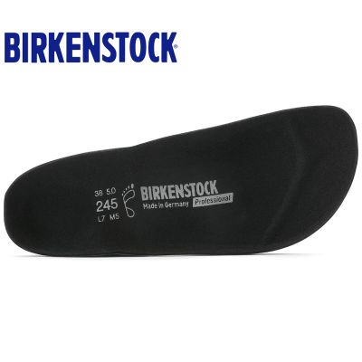 BIRKENSTOCK 74011黑色搭配鞋垫组合套装（ProfiBirki黑色一双+额外原厂PU替换鞋垫一双）
