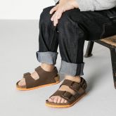 春夏新款德国Birkenstock儿童软木舒适健康凉鞋Milano沙漠系列撞色款软木拖鞋