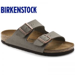 Birkenstock经典软木两扣凉拖鞋Arizona磨砂仿皮软木拖鞋