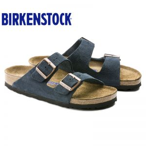 【软底】春夏全新款Birkenstock经典两扣凉拖Arizona牛反绒皮柔软鞋床软木拖鞋