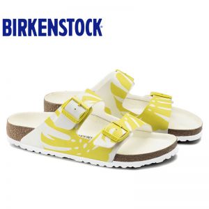 BIRKENSTOCK 平底凉拖男女款时尚龟背竹图案软木拖鞋Arizona软木拖鞋