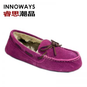 秋冬畅销女士加绒豆豆鞋流行多色/驾车鞋Rhein休闲鞋