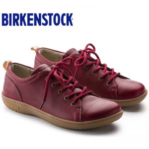 Birkenstock女士牛皮软木中底运动休闲鞋网球鞋Islay休闲鞋