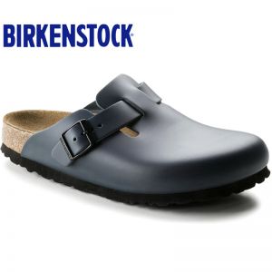经典热销明星同款德国制造Birkenstock经典Boston光滑牛皮包头鞋流行色