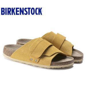 Birkenstock经典软木单扣凉拖男女同款牛皮绒面革拖鞋kyoto系列软木拖鞋软木拖鞋