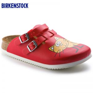 Birkenstock专业防滑鞋底卡通图案两穿包头凉拖鞋医生鞋护士鞋职业鞋Kay