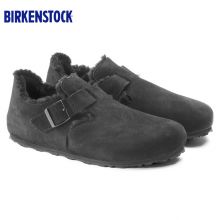 Birkenstock 秋冬男女低帮毛毛鞋软木休闲鞋反毛皮London系列休闲鞋