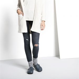 经典热销明星同款德国制造Birkenstock经典Boston光滑牛皮包头鞋流行色