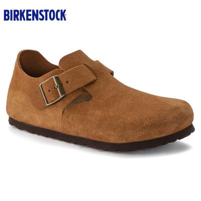 德国Birkenstock天然牛皮经典复古风格休闲鞋/船鞋London畅销流行款休闲鞋