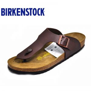 德国Birkenstock软木鞋床休闲人字拖/夹趾拖Ramses粗带软木拖鞋