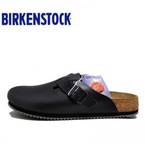 德国制造Birkenstock经典光滑牛皮防滑厨师鞋/职业鞋/医生鞋/工作鞋Boston
