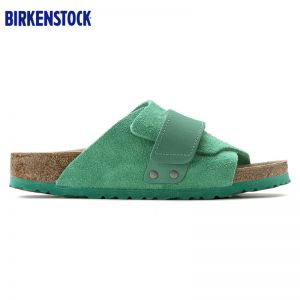 Birkenstock经典软木单扣凉拖男女同款牛皮绒面革拖鞋kyoto系列软木拖鞋软木拖鞋