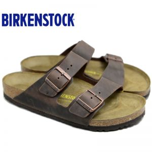Birkenstock经典天然油蜡皮水松木两扣流行凉拖鞋Arizona明星同款软木拖鞋