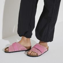 Birkenstock经典软木单扣凉拖男女同款牛皮绒面革拖鞋kyoto系列软木拖鞋软木拖鞋