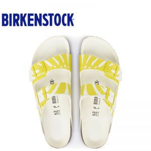 BIRKENSTOCK 平底凉拖男女款时尚龟背竹图案软木拖鞋Arizona软木拖鞋