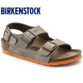 春夏新款德国Birkenstock儿童软木舒适健康凉鞋Milano沙漠系列撞色款软木拖鞋