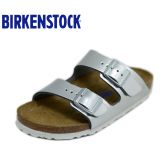 【软底】春夏新款Birkenstock/Arizona限量版天然牛皮金属色柔软鞋床软木拖鞋