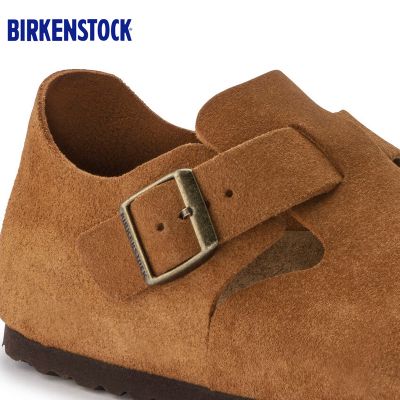 德国Birkenstock天然牛皮经典复古风格休闲鞋/船鞋London畅销流行款休闲鞋
