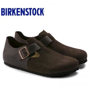 德国Birkenstock天然牛皮经典复古风格休闲鞋/船鞋London畅销流行款休闲鞋