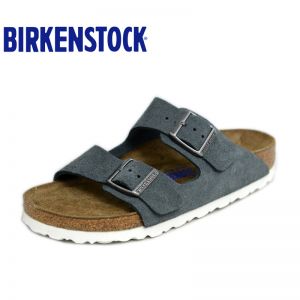 【软底】春夏全新款Birkenstock经典两扣凉拖Arizona牛反绒皮柔软鞋床软木拖鞋