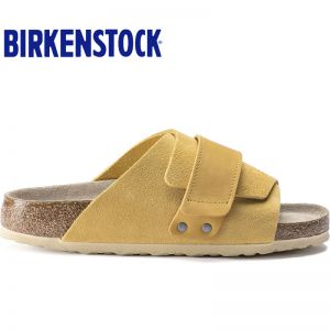 Birkenstock经典软木单扣凉拖男女同款牛皮绒面革拖鞋kyoto系列软木拖鞋软木拖鞋