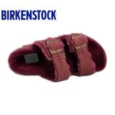 Birkenstock Arizona羊绒鞋床反绒牛皮秋冬毛毛鞋软木拖鞋软木拖鞋