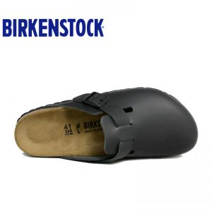 经典热销明星同款德国制造Birkenstock经典Boston光滑牛皮包头鞋流行色