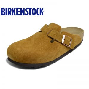 【软底】Birkenstock春夏新款经典包头鞋牛反毛皮Boston柔软鞋床全新色