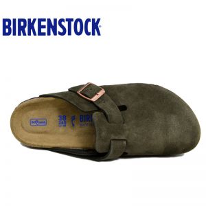 【软底】Birkenstock春夏新款经典包头鞋牛反毛皮Boston柔软鞋床全新色