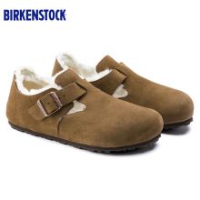 Birkenstock 秋冬男女低帮毛毛鞋软木休闲鞋反毛皮London系列休闲鞋