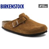 【软底】Birkenstock春夏新款经典包头鞋牛反毛皮Boston柔软鞋床全新色