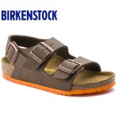 春夏新款德国Birkenstock儿童软木舒适健康凉鞋Milano沙漠系列撞色款软木拖鞋