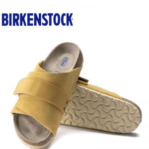 Birkenstock经典软木单扣凉拖男女同款牛皮绒面革拖鞋kyoto系列软木拖鞋软木拖鞋