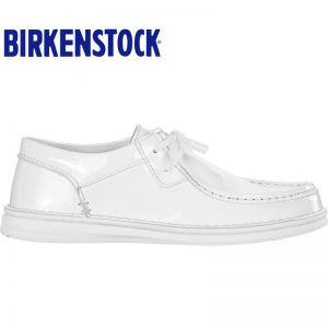 德国Birkenstock手工缝制牛皮休闲鞋Pasadena漆皮新款休闲鞋