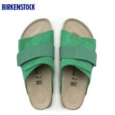 Birkenstock经典软木单扣凉拖男女同款牛皮绒面革拖鞋kyoto系列软木拖鞋软木拖鞋