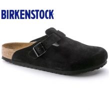 【软底】Birkenstock春夏新款经典包头鞋牛反毛皮Boston柔软鞋床全新色