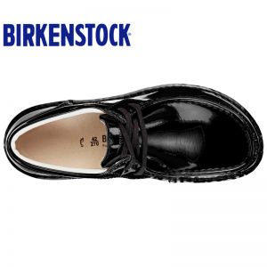 德国Birkenstock手工缝制牛皮休闲鞋Pasadena漆皮新款休闲鞋