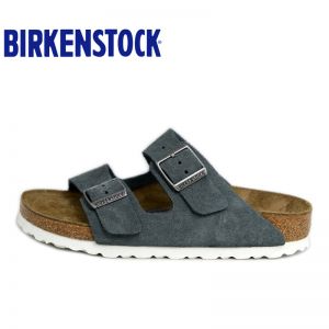 【软底】春夏全新款Birkenstock经典两扣凉拖Arizona牛反绒皮柔软鞋床软木拖鞋