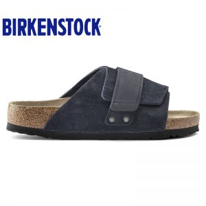 Birkenstock经典软木单扣凉拖男女同款牛皮绒面革拖鞋kyoto系列软木拖鞋软木拖鞋