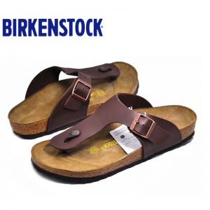 德国Birkenstock软木鞋床休闲人字拖/夹趾拖Ramses粗带软木拖鞋