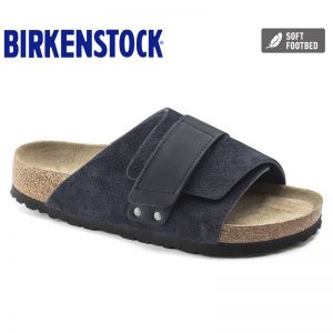 Birkenstock经典软木单扣凉拖男女同款牛皮绒面革拖鞋kyoto系列软木拖鞋软木拖鞋
