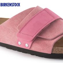 Birkenstock经典软木单扣凉拖男女同款牛皮绒面革拖鞋kyoto系列软木拖鞋软木拖鞋