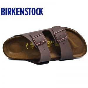 Birkenstock经典软木两扣凉拖鞋Arizona磨砂仿皮软木拖鞋
