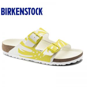 BIRKENSTOCK 平底凉拖男女款时尚龟背竹图案软木拖鞋Arizona软木拖鞋