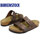 Birkenstock经典天然油蜡皮水松木两扣流行凉拖鞋Arizona明星同款软木拖鞋