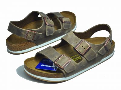 春夏新款Birkenstock/Milano天然真皮流行经典色耐磨橡胶底
