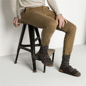 德国制造Birkenstock天然牛皮/光滑真皮休闲凉鞋经典Milano系踝凉鞋