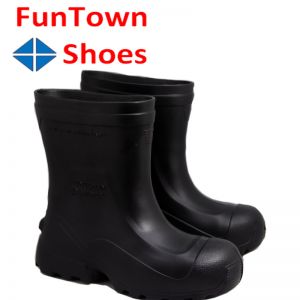 【网红爆款】潮鞋 Funtownshoes范特仕雨靴中筒耐穿耐磨防水防滑安全鞋工业工地水靴职业鞋