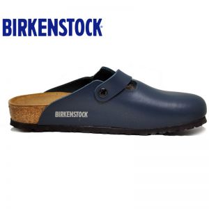 经典热销明星同款德国制造Birkenstock经典Boston光滑牛皮包头鞋流行色