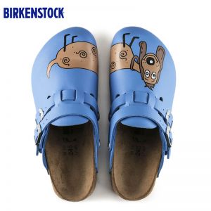 Birkenstock专业防滑鞋底卡通图案两穿包头凉拖鞋医生鞋护士鞋职业鞋Kay